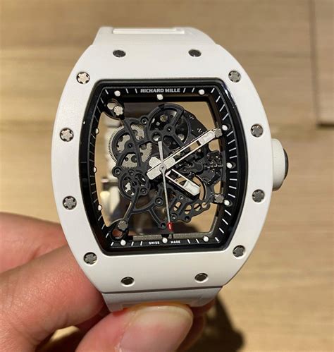 mens richard mille bubba watson watch rm055 white|Richard Mille 055 price.